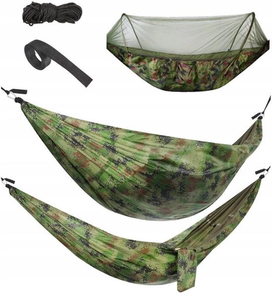 Gardlov Santiago Toeristenhangmat met Muskietennet - Lichtgewicht en Compact - 150 kg Draaggewicht