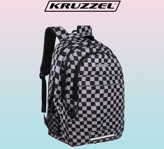 Rugzak 22L - dambord Kruzzel 24530