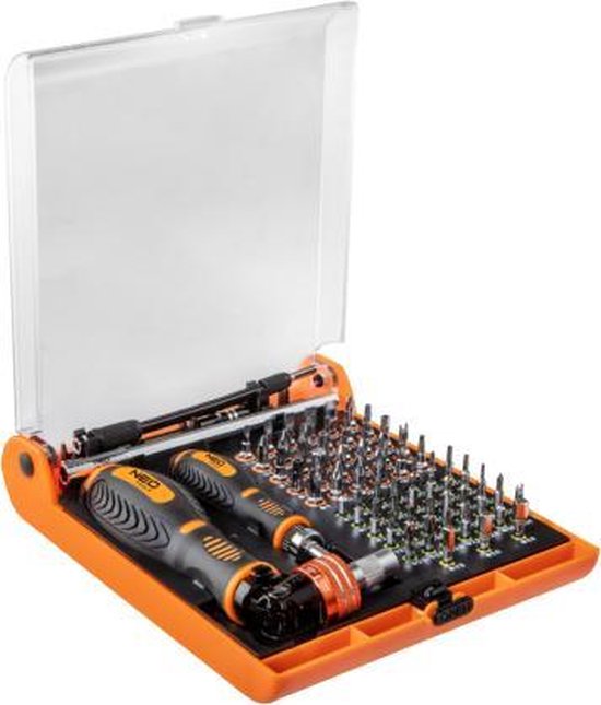 Neo-Tools Bit- en Ratelset (73 delig) - 06-115