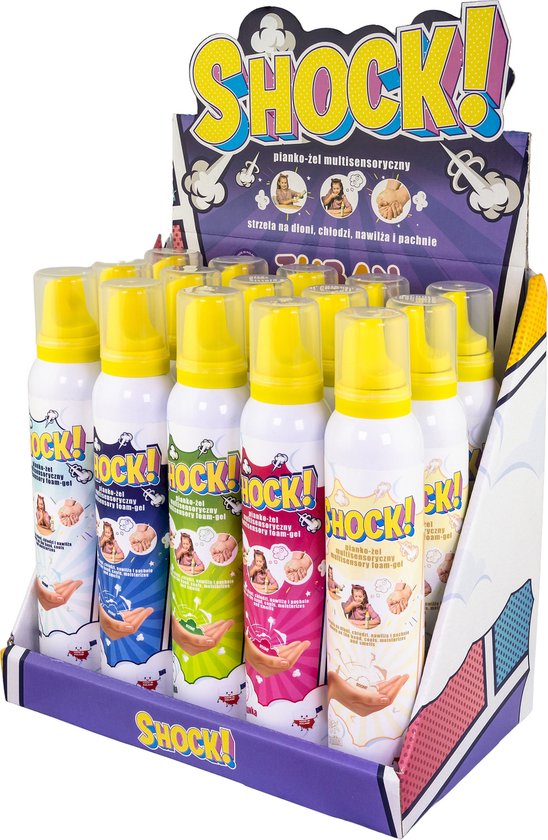 Tuban Tuban - Display Shock! Multisensory Foam-Gel – Mix 15 Pcs. X