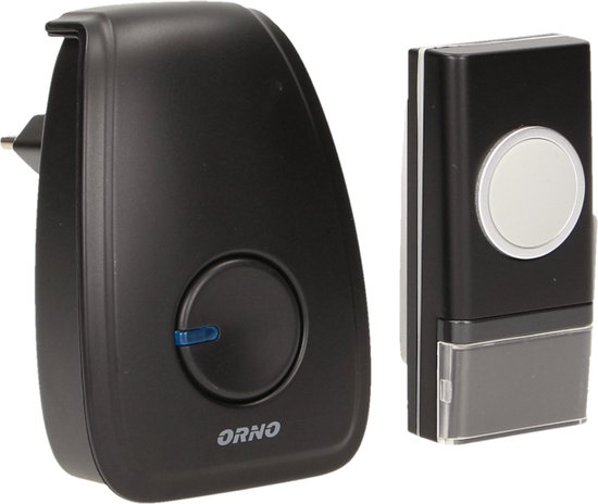 OPERA AC Draadloze deurbel met 1 ontvanger - Plug-in stopcontact - Optische indicatie - Instelbaar Volume/36 Melodieën - IP44