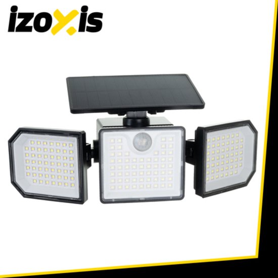 Izoxis Solar LED buitenlamp 167 leds 500 lumen met bewegingssensor, IP65 en afstandsbediening
