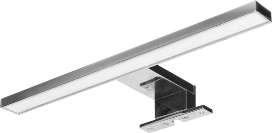 LED spiegellamp, aluminium Hoge beschermingsgraad (IP44), biedt voldoende bescherming tegen stof en vocht. Het combineert de eenvoud van vorm en moderne functionaliteit.