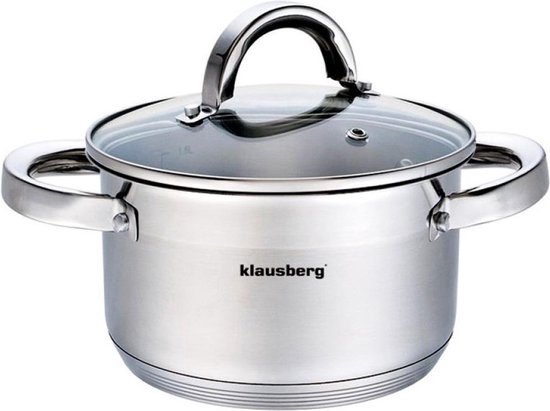 Klausberg 7122 - kookpan met deksel - 1.5L - Ø16 cm