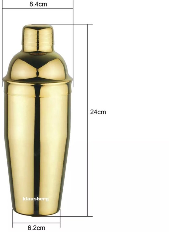 BARTENDER COCKTAIL SHAKER 750ml KLAUSBERG KB-7649