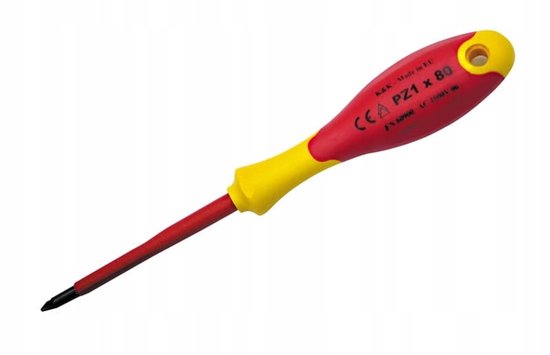 Proline Elektrotechnische Schroevendraaier PZ1 x 80mm, 1000V