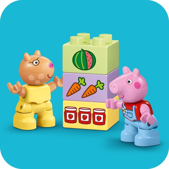LEGO DUPLO Peppa Big Tractor en Marktkraam Dieren Speelgoed voor Peuters - 10468
