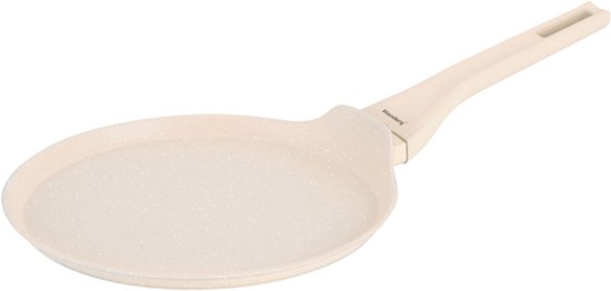Klausberg KB-7959 Pannenset 12 Delig Beige | Marmer Anti-aanbaklaag | Inclusief Koekenpan en Wok | Geschikt voor Inductie | Cremewit