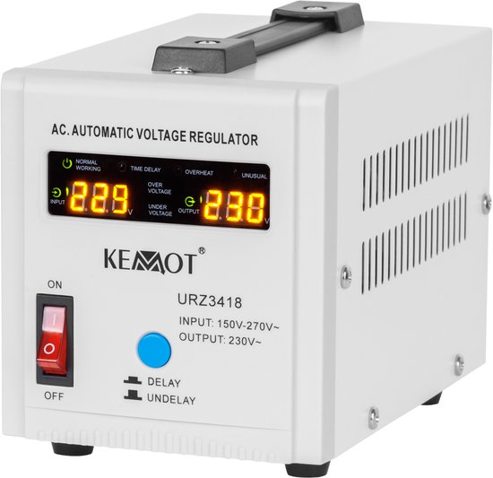 KEMOT SER-500 - Automatische spanningsstabilisator - 150 tot 270 Volt naar 230V