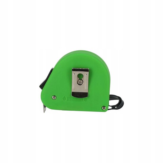 Liniaal 5m x 19mm met 2 stoppers en softgrip behuizing