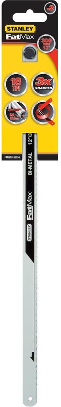 STANLEY FatMax - Metaalzaagblad - Bimat - 300mm - 2 stuks - 32T/inch