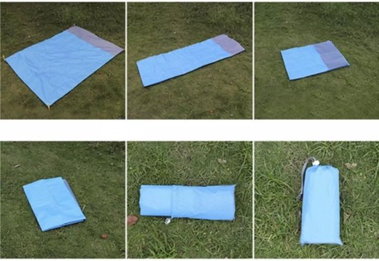 Trizand XXL Strand-/Picknickdeken 208x208cm - Ruim en Stabiel