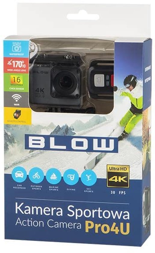 BLOW 78-538# actiesportcamera 4K Ultra HD CMOS 16 MP Wi-Fi 58 g