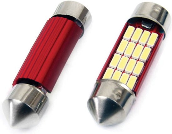 AMiO LED CANBUS 4014 16SMD Festoen C5W C10W C3W 39mm Wit 12V/24V