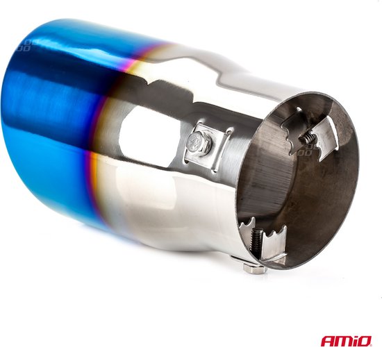 AMiO Uitlaat Einddemper Sierstuk RVS MT 007BLC Koppelstuk 78mm Rainbow Multicolor