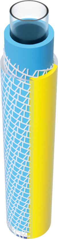 Vartco - 4-lagige Tuinslang 3/4" 20m | Voedsel veilig Anti Twist tuinslang | flexibele slang Tricot vlecht UV-bestendig 25 Bar