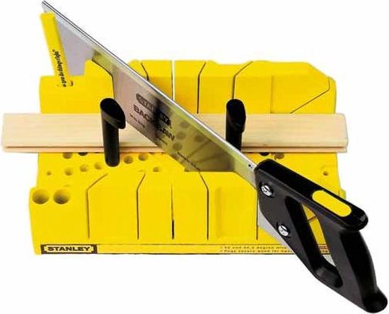 STANLEY Verstekbak Kunststof met Kapzaag L300mm/B130mm/H80mm - 1-20-600