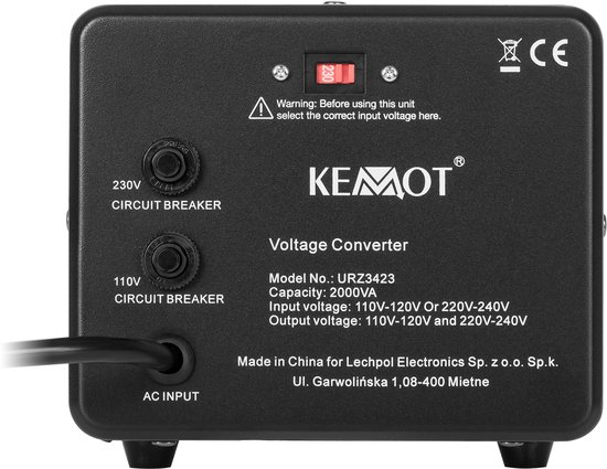 Kemot Serie - Omvormer - 1600W - Tweerichtingsconversie - Metalen Behuizing