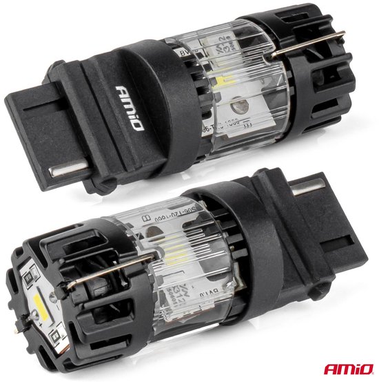 AMiO LED Lamp LumiTec 3157 P27W 12V FULL CANBUS – Krachtige Witte LED Vervanger (1 stuk)