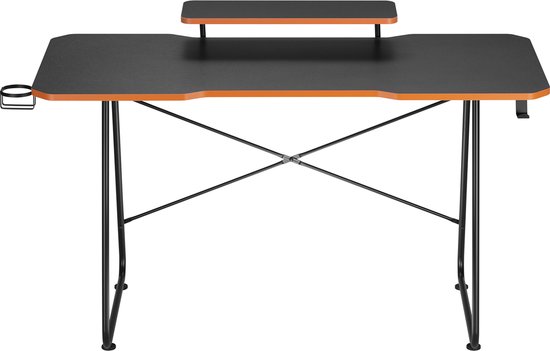 NanoRS - Bureau - Gaming bureau met monitor legbord - max. 50kg, hoogte 850mm, zwart, RS170