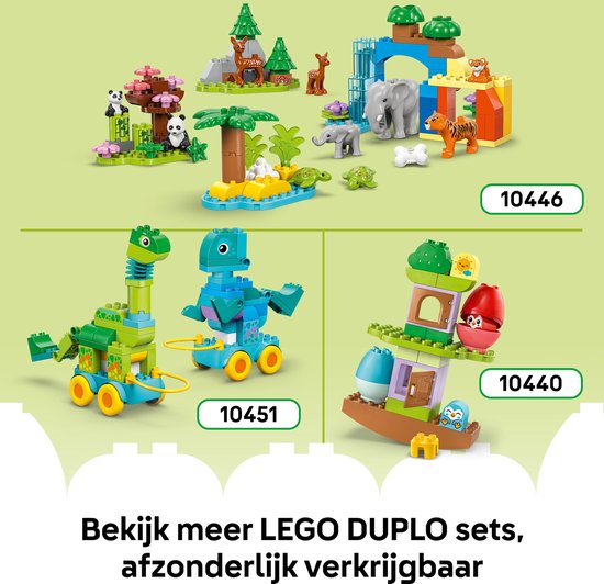 LEGO DUPLO 3-in-1 Dieren op Wielen Peuterspeelgoed - 10448