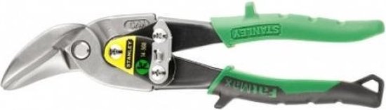 Stanley 2-14-568 Blikschaar zware bekken - Rechts - 250mm - Groen