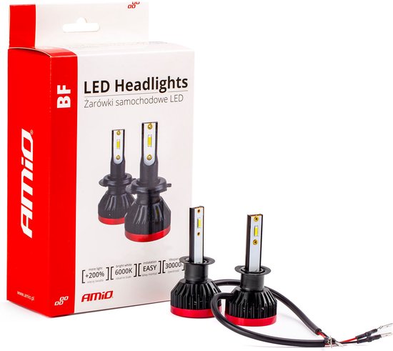 AMiO LED Koplampen BF-serie H1 Dimlichten Wit