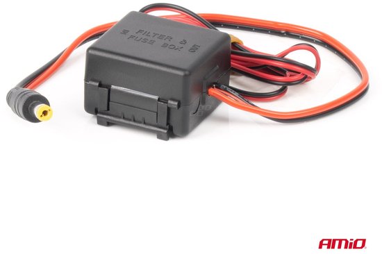 AMIO Car Power Signaal Filter met Plug 12V 24V - Anti Interferentie DC DC Converter Auto