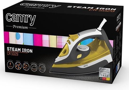 Ion Stoomstrijkijzer - 3000W - geel CR 5029 Camry