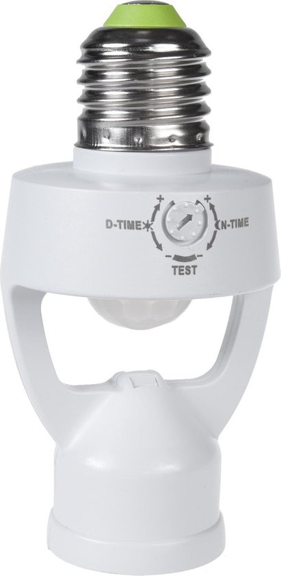 Lamphouder - E27 - Met Bewegingssensor en Schemeringssensor - 360° Detectiebereik