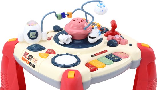 Speeltafel voor kinderen - Rood - Materiaal: Kinderpaneel