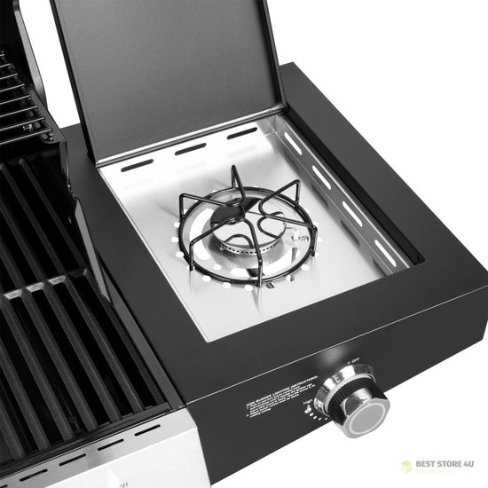 Teesa BBQ 5007 MASTER gasgrill - 5 branders - ruimte voor een gasfles