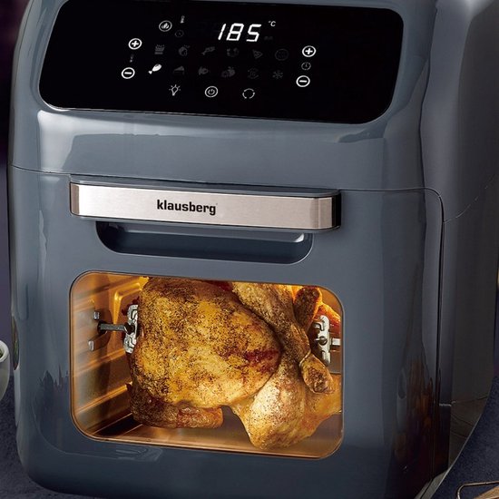 Klausberg 7557 - Air oven XXL - 12L Family size - Hetelucht oven