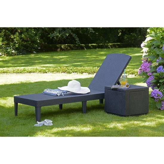 Allibert Jaipur Ligbed – 187,5x58x29cm – Grafiet