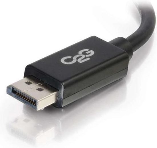 C2G 7m DisplayPort Cable with Latches 4K - 8K UHD M/M - Black Zwart