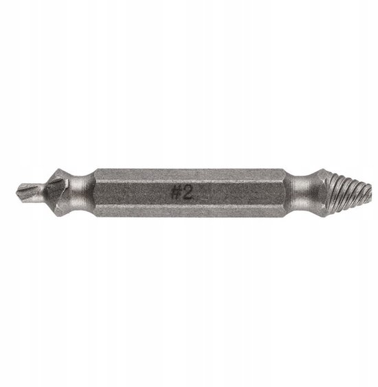 GRAPHITE schroefuitdraaiset - schroefverwijderaar - M5 tot M14 - 1/4" HEX aansluiting - 4 stuks