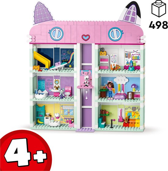 LEGO Gabby's poppenhuis Gabby's poppenhuis Speelgoed Speelgoed met 4 Minifiguren en Accessoires voor Kinderen 4+ - 10788