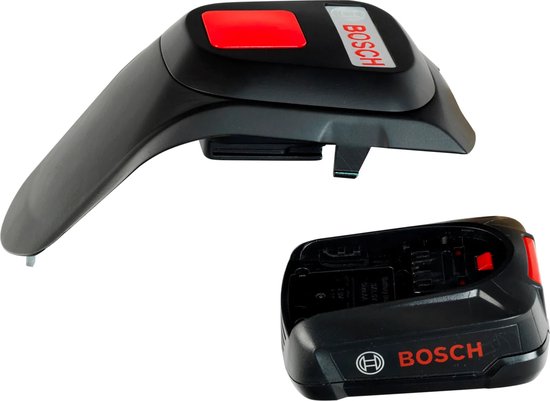 Klein Toys Bosch tuin grasmaaier - 57x19.5x56 cm - incl. verwijderbare grasvanger, licht- en geluidseffecten - groen rood