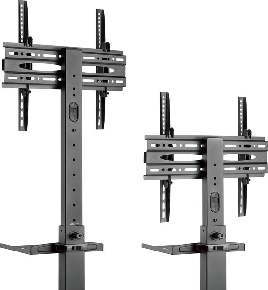 Cabletech Verrijdbare TV Standaard statief - Draaibaar - Hoogte instelbaar - Televisiebeugel - 32- 55 inch - max belastbaar gewicht 35 Kg - Ideaal voor thuis, kantoor presentaties