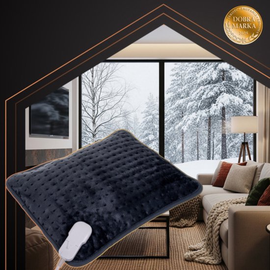 Ruhhy Verwarmd kussen 40x30 cm met instelbare warmtestanden en afneembare wasbare hoes veilig en comfortabel