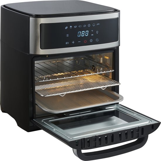 Adler AD 6309 Airfryer Oven - 13L XXL - 2500W - 8-in-1 Functies - Digitaal Touch Display - Inclusief Rotisserie en Accessoires - Zwart
