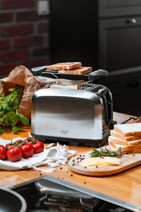 Adler AD3222 - Broodrooster - Toaster met broodjesrooster - 1000 Watt