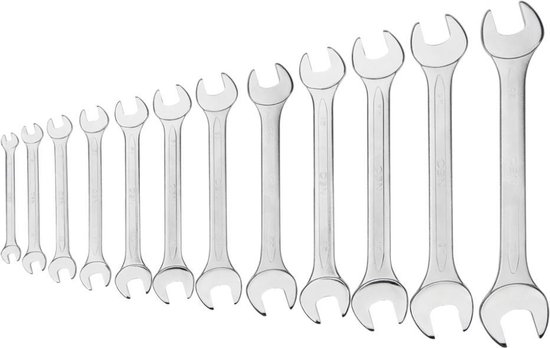 Neo Tools Steek/steeksleutelset 6-32mm 12dlg DIN 3110 CrV Staal TUV M+T