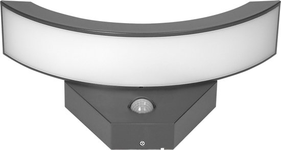 Buitenlamp met Bewegingssensor SPINEL – Tuinverlichting 4000K – Buitenverlichting met IP54 - Muurlamp 800lm – Wandlamp buiten IK10 - Antraciet