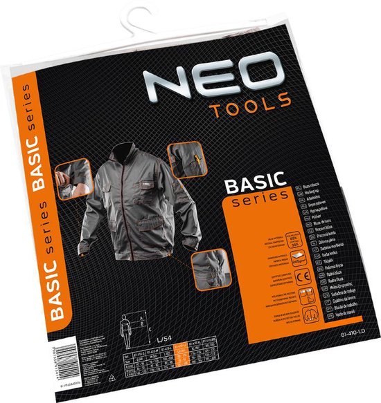 Neo Tools Werkjas Basic L/54 65% Polyester 35% Katoen 245 Gr/m2 CE-EN340