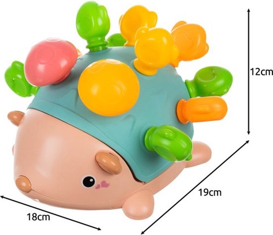 Educatief Speelgoed Puzzel - Egeltje - Kleuren Herkennen - Leerzaam Speelgoed voor Baby's en Peuters - Kleuren Matchen - Interactief Peuterspeelgoed - Sensorisch Speelgoed - Montessori