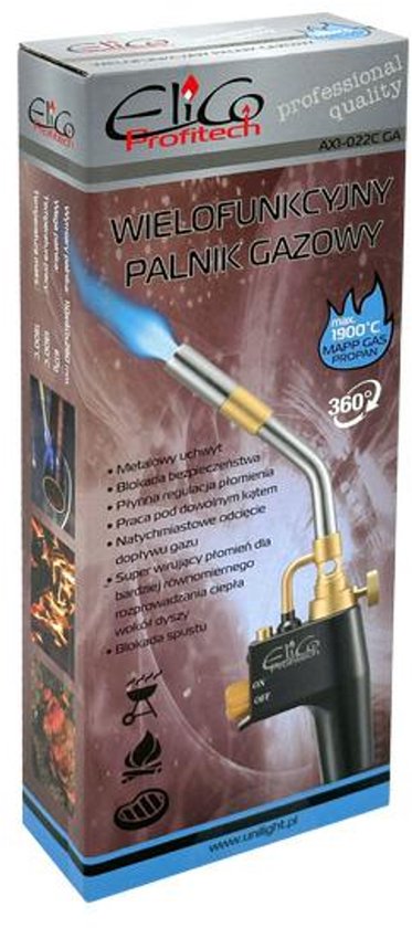 Elico Profitech - Gasbrander - 2,1 kW - 1900°C - Metalen Constructie