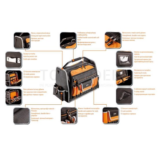 Neo Tools Montage Tas Gewoven Nylon 600x600 Denier 80kg CE En TUV M+T