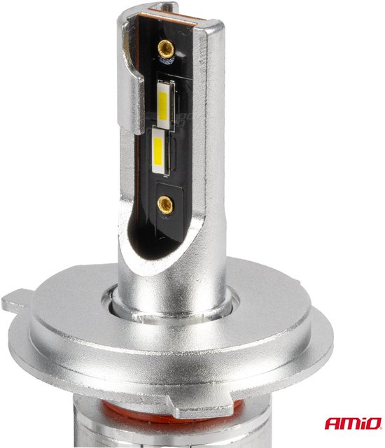 AMiO LED Koplampen FLEX+ Serie H4/H19 canbus 6000K 12-24V Dimlichten Wit