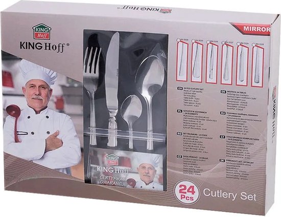 Kinghoff 1448 - Bestekset 24 delig